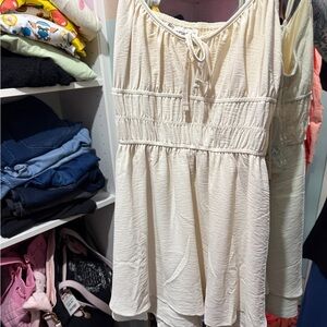 No Boundaries Tan Romper